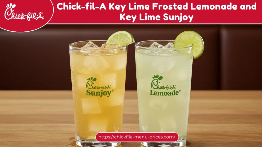 Chick-fil-A Key Lime Frosted Lemonade and Key Lime Sunjoy