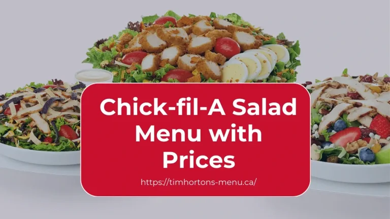 Chick-fil-A Salad Menu With Prices