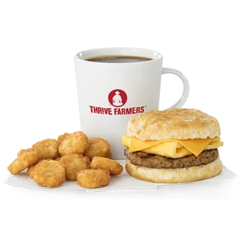 sausage egg and cheese biscuit meal